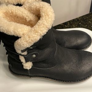 UGG black shearling boots 10M